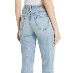 GRLFRND Helena Frayed Hem High Waist Jeans